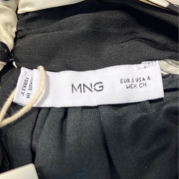 Mango Women's Black and White Halter Blouse Sz 4 (Eu 36) - NWT - Picture 8 of 10